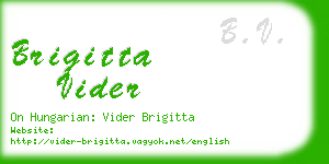 brigitta vider business card